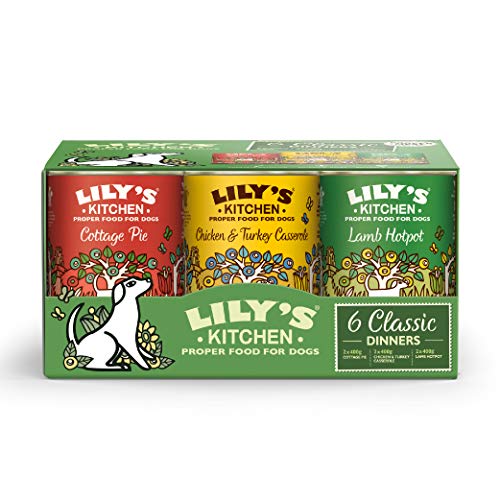 Lily's Kitchen Pâtée pour Chien Classic Dinner Multipack (Lot de 6 x 400g).