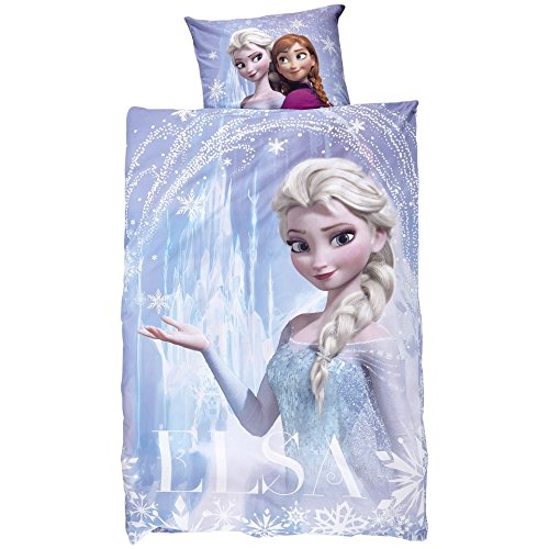 Parure de lit Reine des Neiges Elsa Anna Olaf 135x200cm
