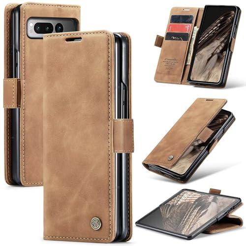 Slwyf Google Pixel Fold Leder Klapphülle