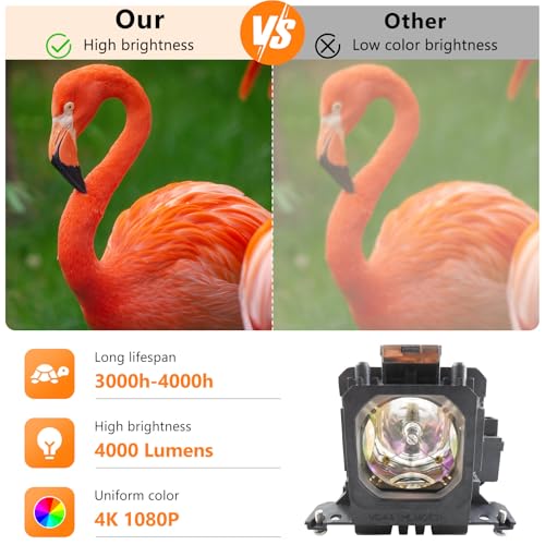 Supermait POA-LMP114 / 6103365404 Ersatzlampe, Kompatibel mit SANYO PLC-XWU30 PLV-Z2000 PLV-Z700 LP-Z2000 LP-Z3000 PLV-1080HD PLV-Z3000 PLV-Z4000 PLV-Z800