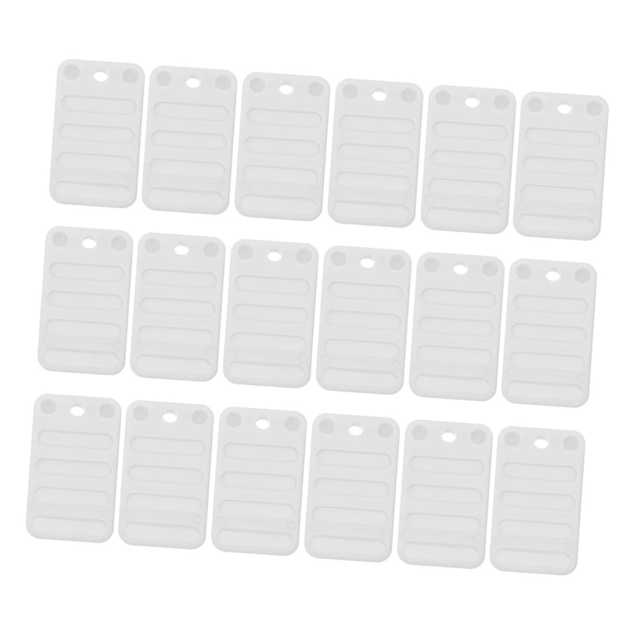 KALLORY Furniture Leveling Feet 18pcs Construction Shims Stacking Design for Table and Sofa