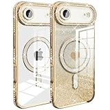 スマホケース 対応 iPhone Air /iPhone17 Airケース MagSafe対応 クリア メッキ加工 ドリル ハートシール