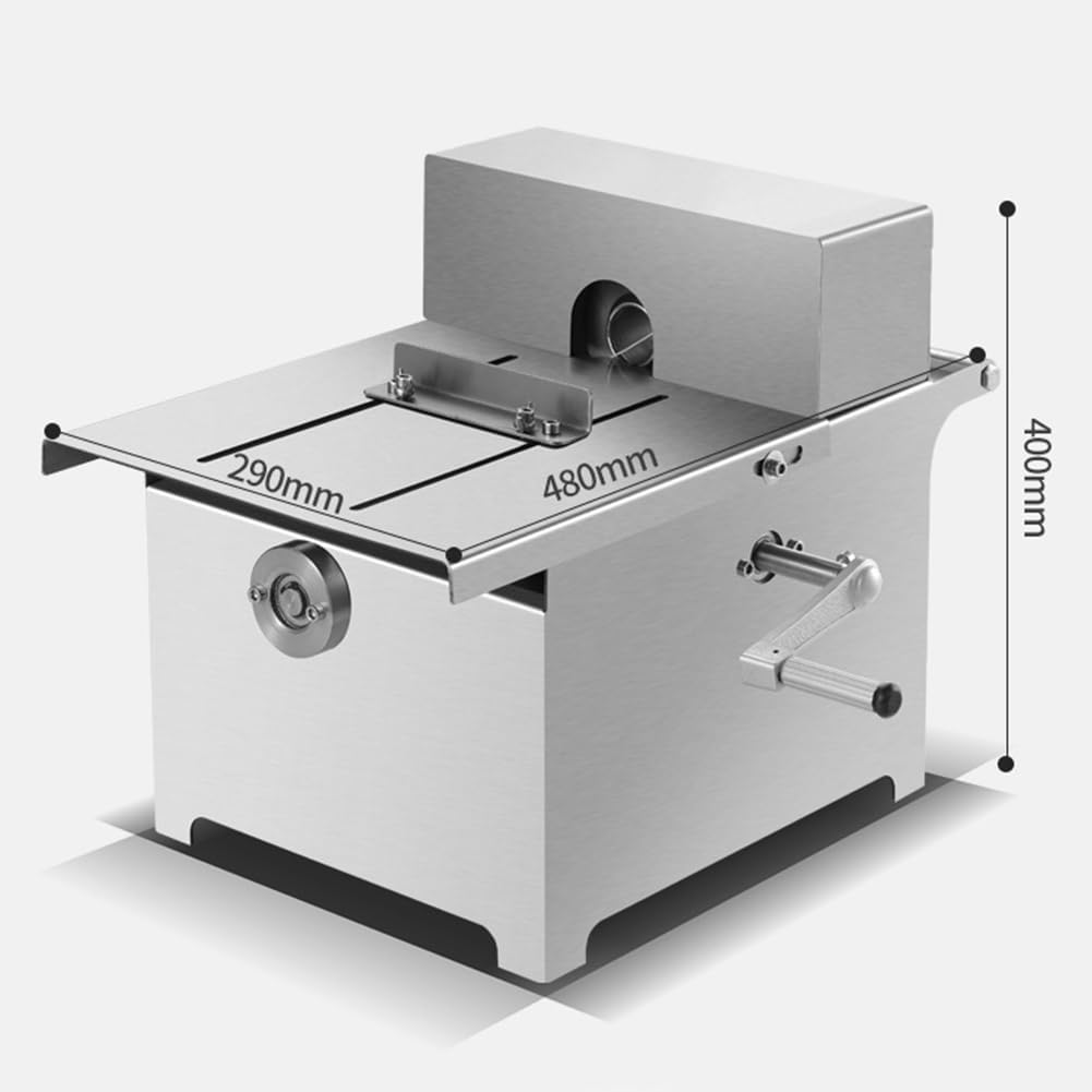 Commercial Sausage Knotting Machine, Manual Binding Strapping Machine with 0-25cm Length Adjustable, Stainless Steel Winding Tying Linker for Meat Stuffer Ham Sausage