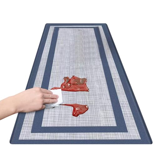 Alfombrillas de cocina antideslizantes e impermeables para un hogar limpio 2