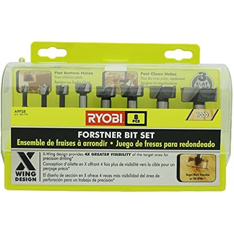 Ryobi A9FS8R1 8-Piece Forstner Bit Set Cover
