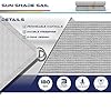 Windscreen4less 8' x 12' Sun Shade Sail Rectangle Outdoor Canopy Cover UV Block for Backyard Porch Pergola Deck Garden Patio (Gray) #3