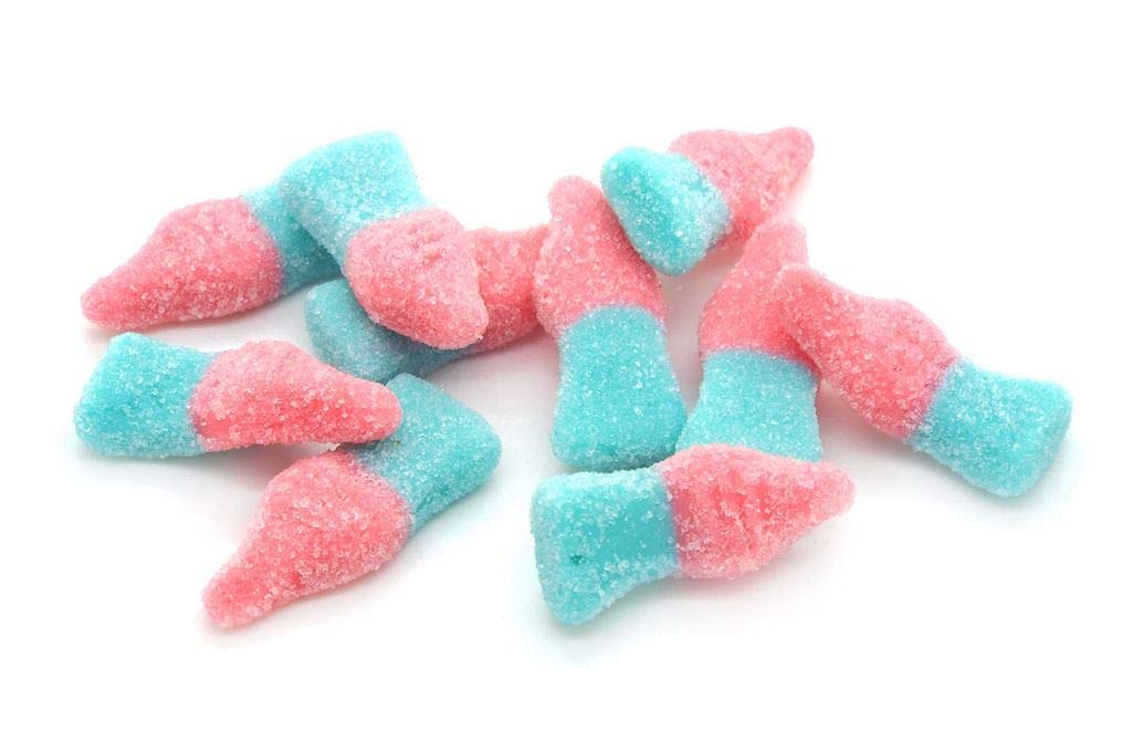 Yummy Gummy: Small Fizzy Bubble Bottles - 1000g Retro Sweets Candy Halal Jelly Pick and Mix