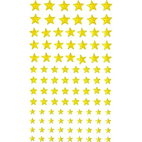 Stars Face Gems Jewels Self Adhesive Rhinestones Stickers Halloween Rave Party Tattoos Rainbow Body Face Eye Hair Gems Stickers Women Festival Accessory and Crafts Nail Decorations (Golden Stars) Cover