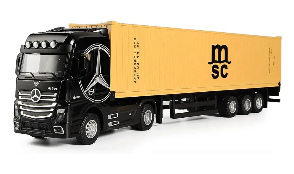 1/50 Diecast Truck Toy Car Model Removable Transport Container Lorry Vehicle with Light Pull Back Toy Boys (Blue) — Amazon image 7
