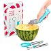 MelonMaster Multifunctional Watermelon Slicer / Cutter / Knife - Reinforced Cutting Wire - Clean & Uniform Slices Every Time - No More Mess - Padded Handles for Easy Grip - BONUS Melon Baller [Gift Ready]