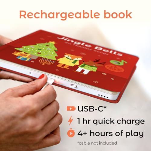 Cali'S Books A0012019-GC-05/21 Jingle Bells Usb-C Rechargeable Christmas Musical Book thumb #1