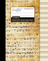 Algopix Similar Product 12 - Blank Sheet Music Music Manuscript