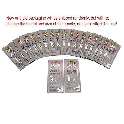 Organ Needle in CKPSMS Clear Plastic Box -100PCS Organ-HAX1 Sewing Needles Compatible with/Replacement for Singer Brand,Pfaff Brand,RICCAR Brand,NECCHI Brand,Brother Brand+ (Needle Size:HAX1 14/90)