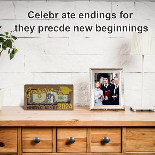 Graduation Money Holder, Graduation money holder 2024, 4 Pcs Graduation Gift Money Holder, Personalized Money Holder Present for Grad.
