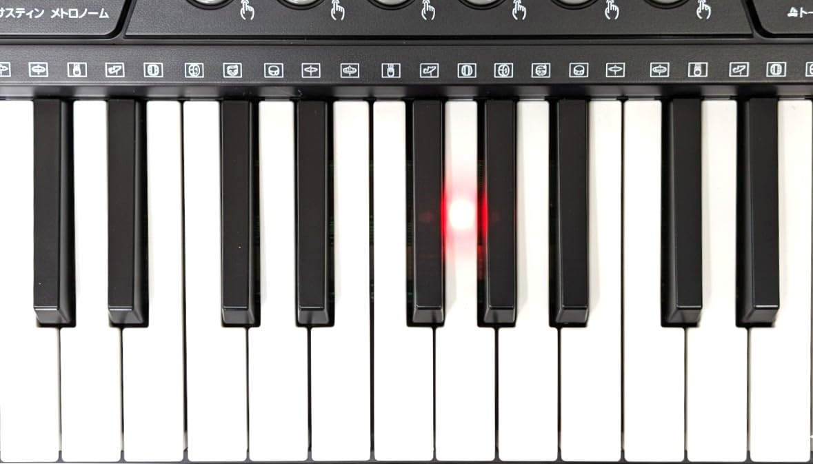 Amazon | Retro Sound ガイド機能付き 電子ピアノ 光った鍵盤をなぞる