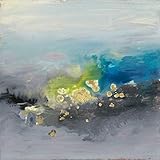 STAMPA-SU-TELA-INCORNICIATA-Combs-Joyce-Cm_49_X_49-Oriental-Spring-I-Pittura-astratta-moderna-pittura-vernice-vernici-Neutrali-Neutral-Grigio-Quadro-su-tela-con-cornice-a-cassetta-americana-