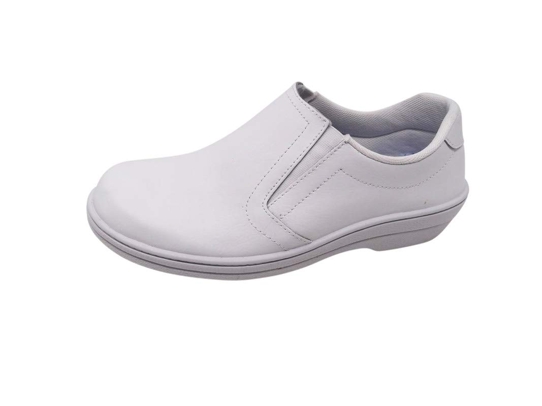 Zapatos/Piel/Mujer/Cuña 3cm/Cierre elástico/Colores Marino/Blanco