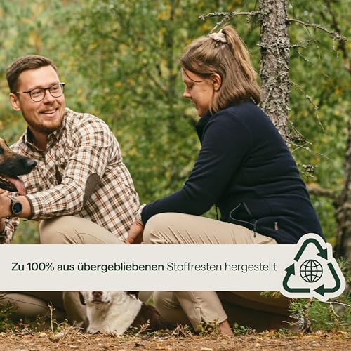 Pinewood Damen Fleecejacke aus 100% übergebliebenen Stoffen, ideale Fleece Jacke für die Jagd, den Hundesport & zum Wandern