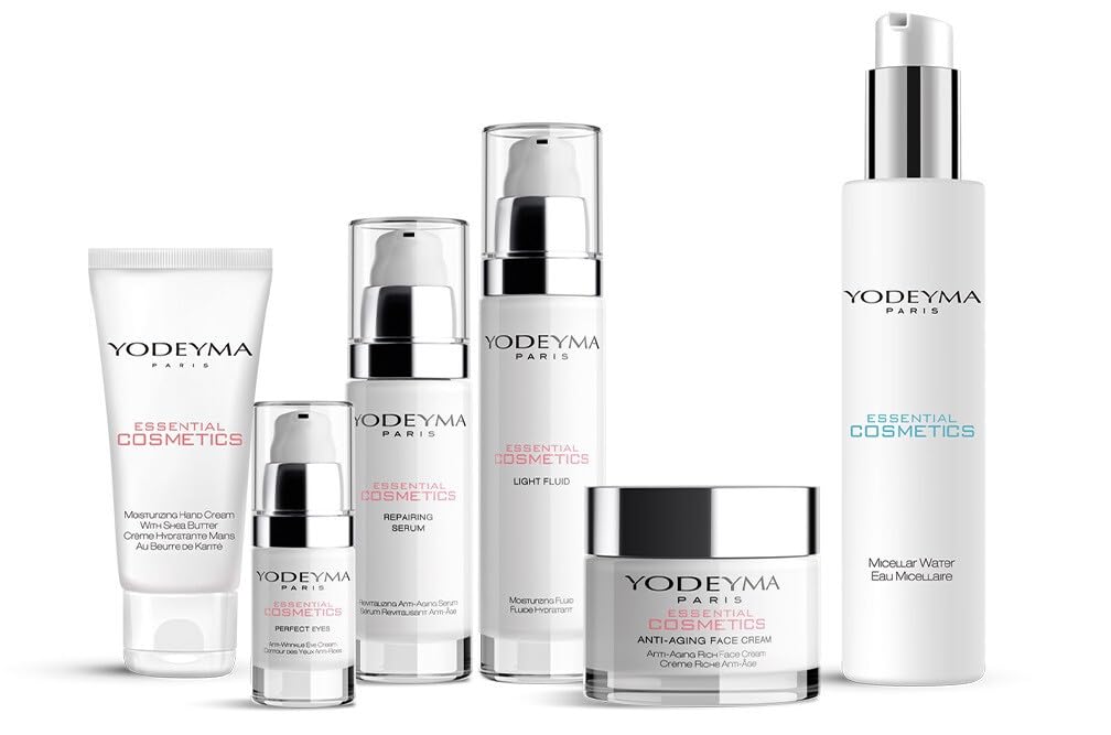 Y.o.d.e.y.m.a Kit 6 pz. Trattamento Viso Cura della Pelle Donna Siero Rivitalizzante Anti-Età Fluido Idratante Crema Nutritiva Anti-Età Contorno Occhi Anti-Rughe Crema Mani Acqua Micellare