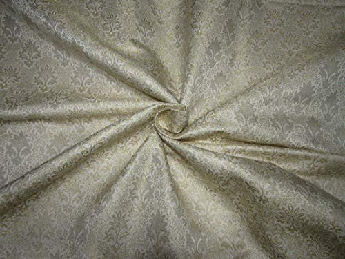 Tissu brocart de soie au mètre 111 cm de large pour vêtement de cérémonie