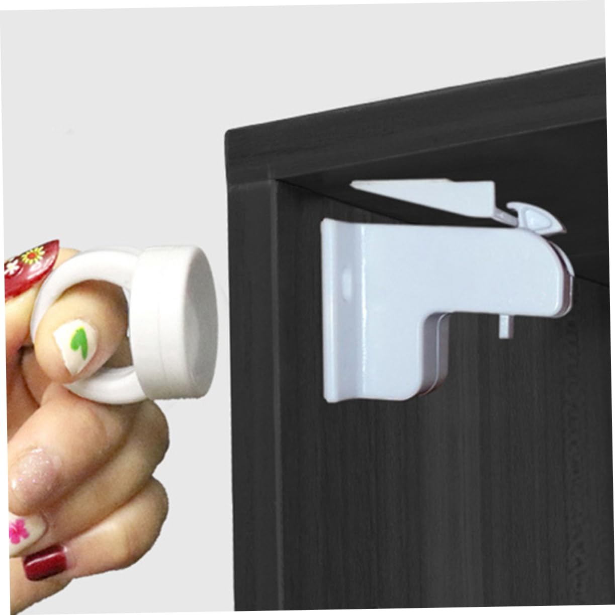 ibasenice 2sets Catenacci Di Sicurezza Per Ragazzo Ragazza Serrature Magnetiche Invisibili Per Armadi e Facile Installazione Per Proteggere Tuoi Piccoli Da Incidenti Domestici