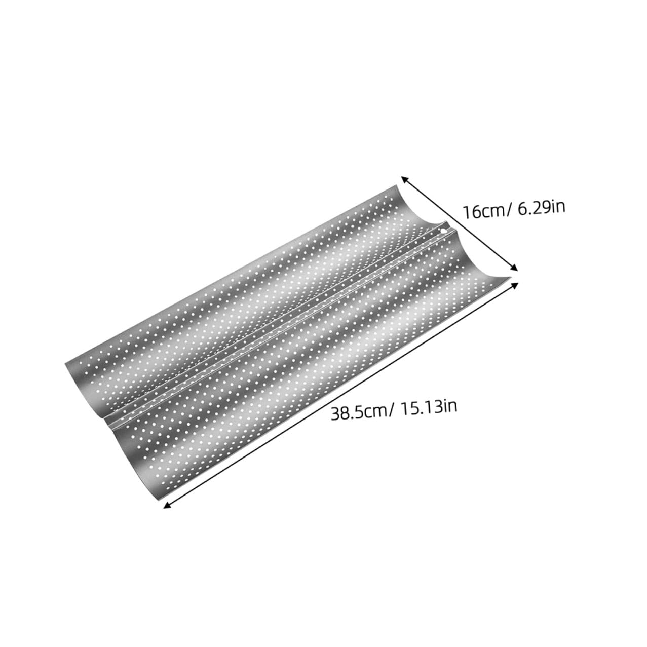 SEWACC Francés de Almacenar Piezas Molde 2 Pan Inoxidable de Acero para Antiadherente Superficie Fácil en y Adecuado para Cocina Casa y Pastelería