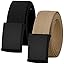 2pk Black Buckle - Black & Beige