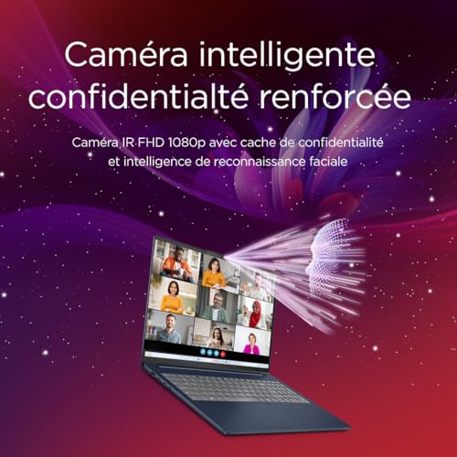 Lenovo IdeaPad Slim 5 16IRH10R Ordinateur Portable 16'' WUXGA Intel Core 5 RAM SSD Intel Graphique Windows 11 Home Clavier AZERTY Français - vue 7