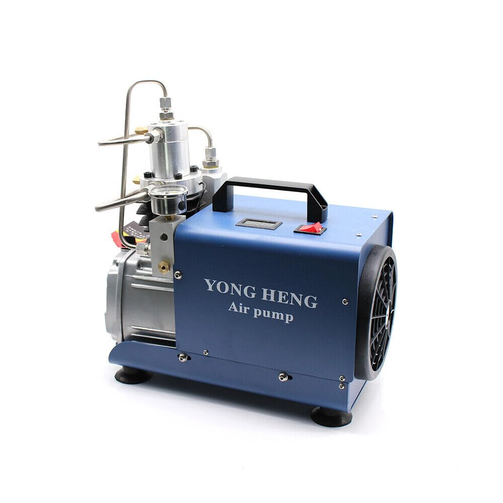 Compresor de Aire Eléctrico 300BAR 4500PSI, Bomba PCP, Presión Ajustable Compresor Bomba de Aire de Alta Presión para Prueba de Tightness, Prueba de Presión de la tubería