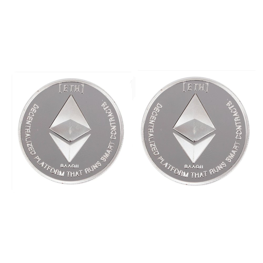 Amazon | GAOHOU 2枚 イーサリアムコイン シルバーメッキ コピーコイン非通貨レプリカアートコレクションギフト仮想通貨 通販