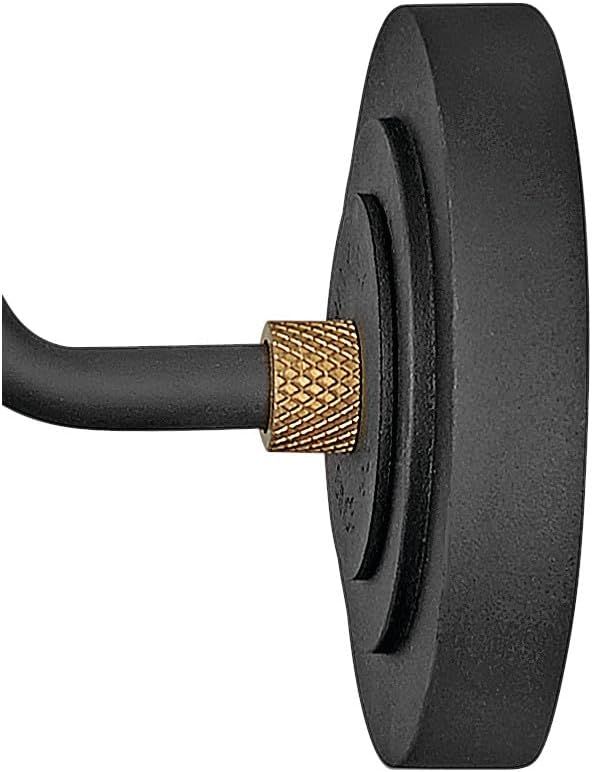 Hinkley Foundry Classic 10231TK Small Gooseneck Barn Light, Knurled Brass Accents, Dark Sky Compliant, Textured Black and Brass