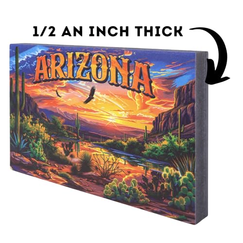Imán decorativo rectangular Arizona 5" x 3" miniatura 3