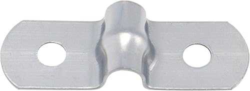 Miniatura 3 de S Sydien M5 (15 pulgadas) abrazadera de conducto de acero inoxidable rígido de acero inoxidable con 2 agujeros para manguera de 38 pulgadas,