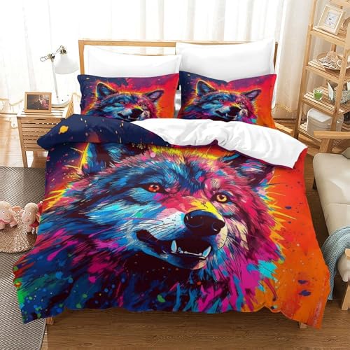 Parure de lit 3D sorcière housse de couette microfibre légère double pour adulte - 3