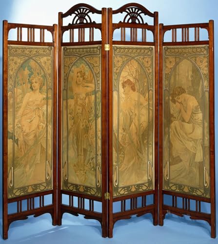 Prints Toile Peinture Murale Sarah Bernhardt Mucha Décoration Salon 60x90