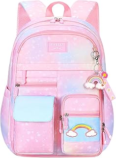 ALAIX Backpack for Kids Children School Bags Pink Lightweight Waterproof School Bag for Girls Back to School