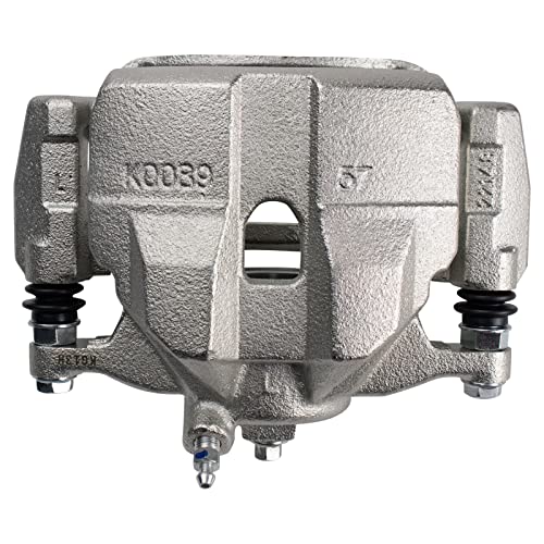 Image of TRQ Front Left Brake Caliper w /Bracket Drivers Side