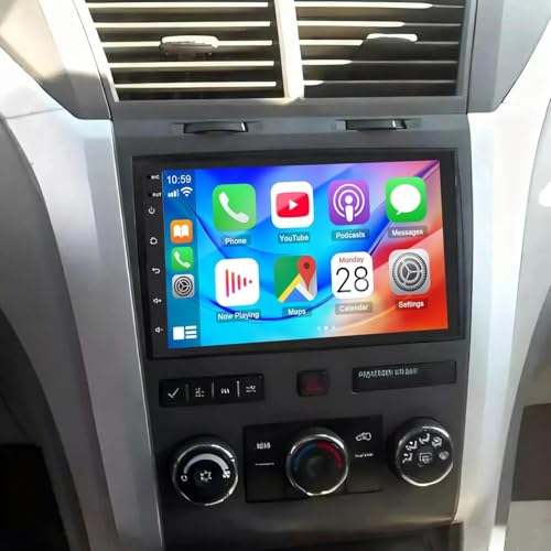 Car Radio Stereo 7inch Touch Screen for 2009-2014 Chevrolet Traverse for Saturn Vue 2008 2009 2010 Android 13 with Wireless CarPlay & Android Auto 2 Din Head Unit GPS Navi Bluetooth FM Radio Receiver