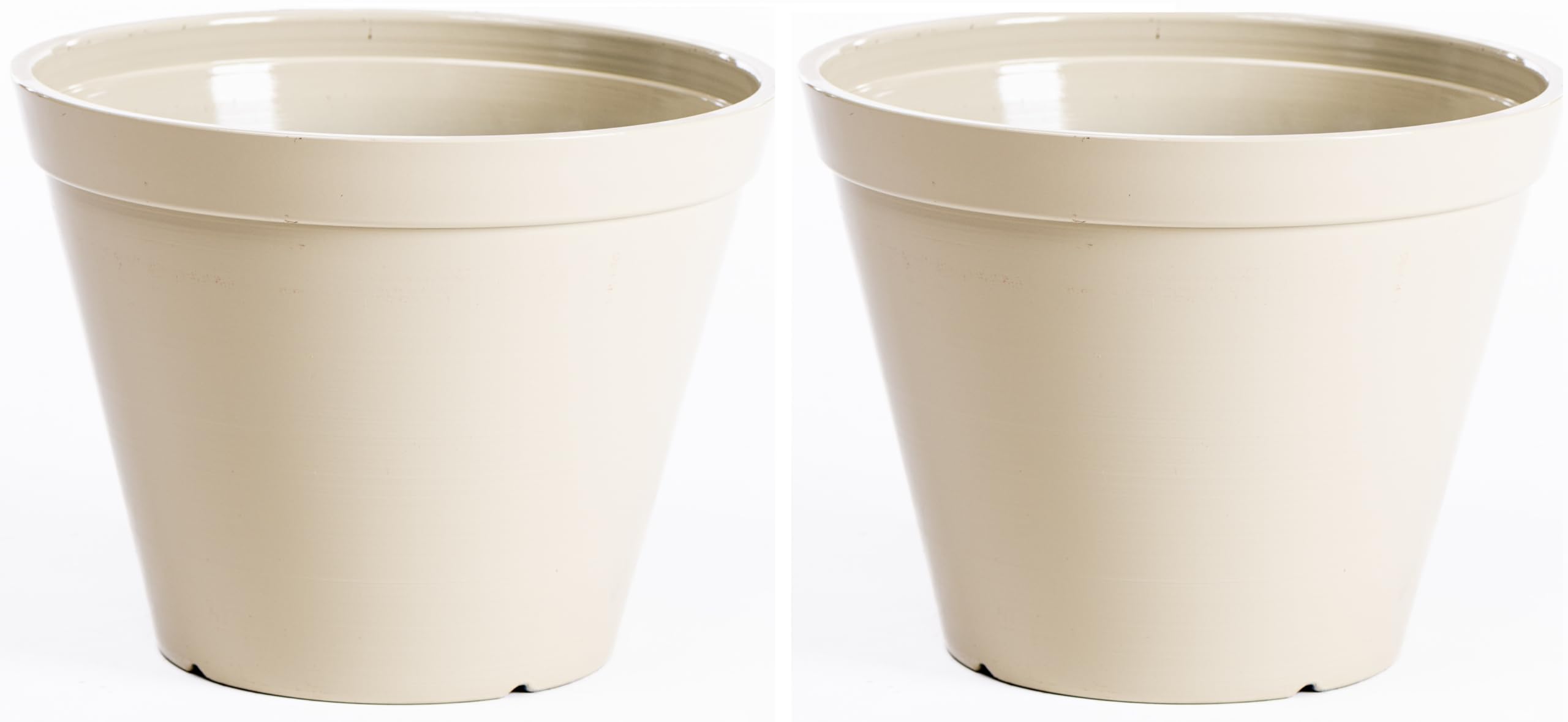 B&Q -  Lindos Glazed Effect Planter Stone (D33 X H25.5Cm) X 2
