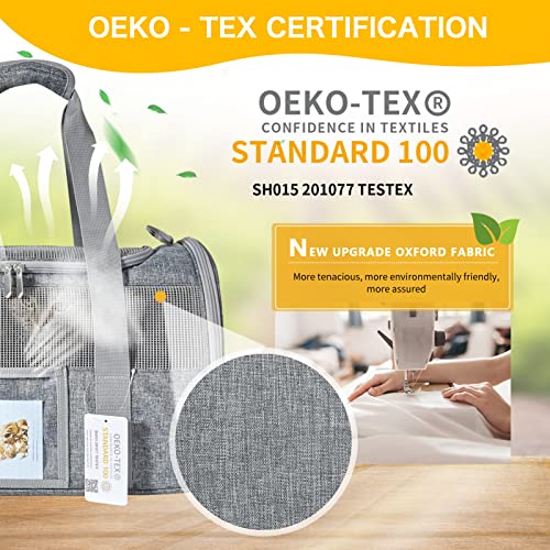 Seclato Cat Carrier, Dog Carrier, Pet Carrier Airline Approved For Cat, Small Dogs, Kitten, Cat Carriers For Small Medium Cats Under 15Lb, Collapsible Soft Sided Tsa Approved Cat Travel Carrier-Dark #TOP1