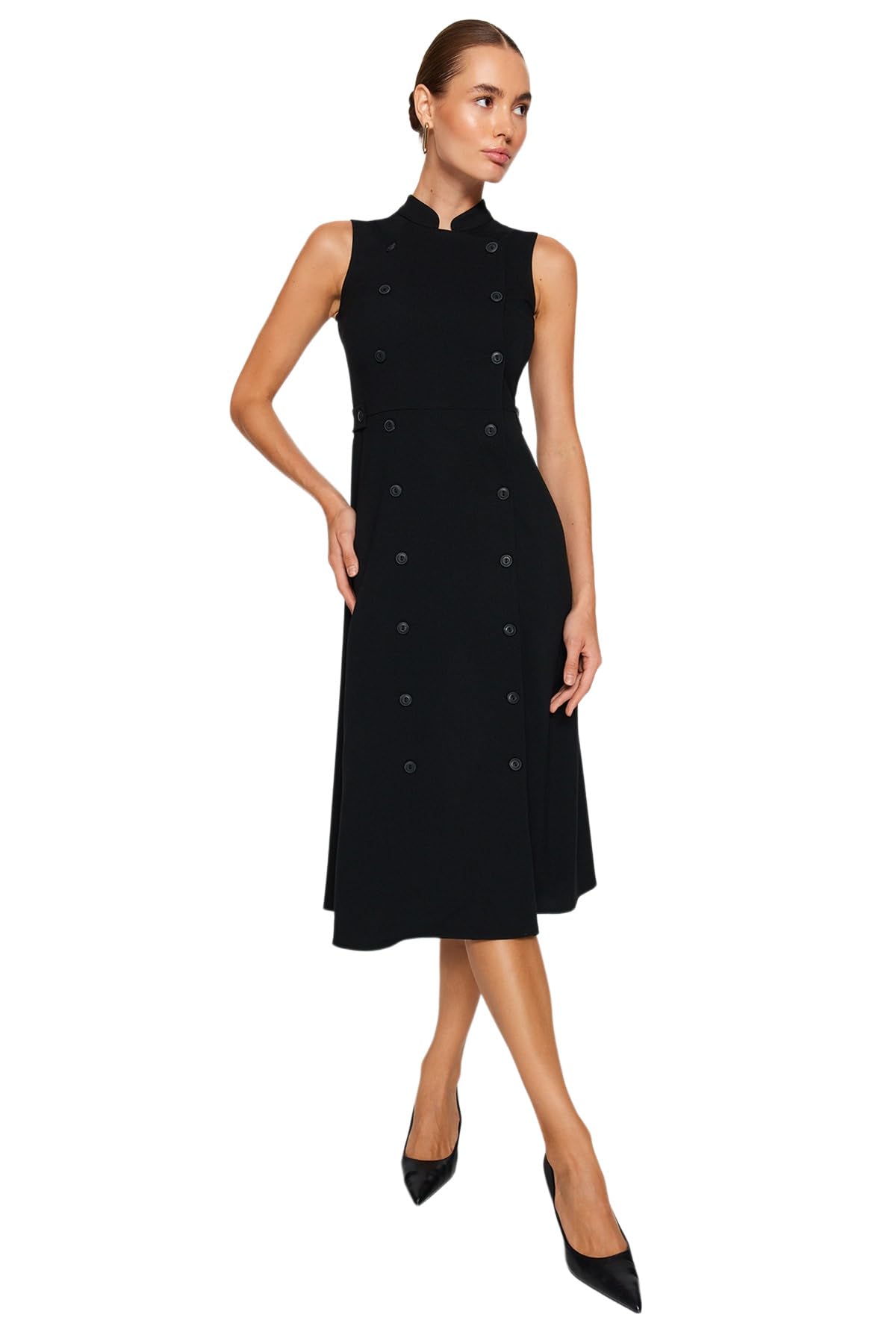 Trendyol Vestido para Mujer, Negro, 38