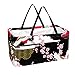 La bolsa de asas reutilizable del supermercado, la cesta de compras grande, el bolso del almacenamiento 50L grúa la flor de cerezo de Sakura