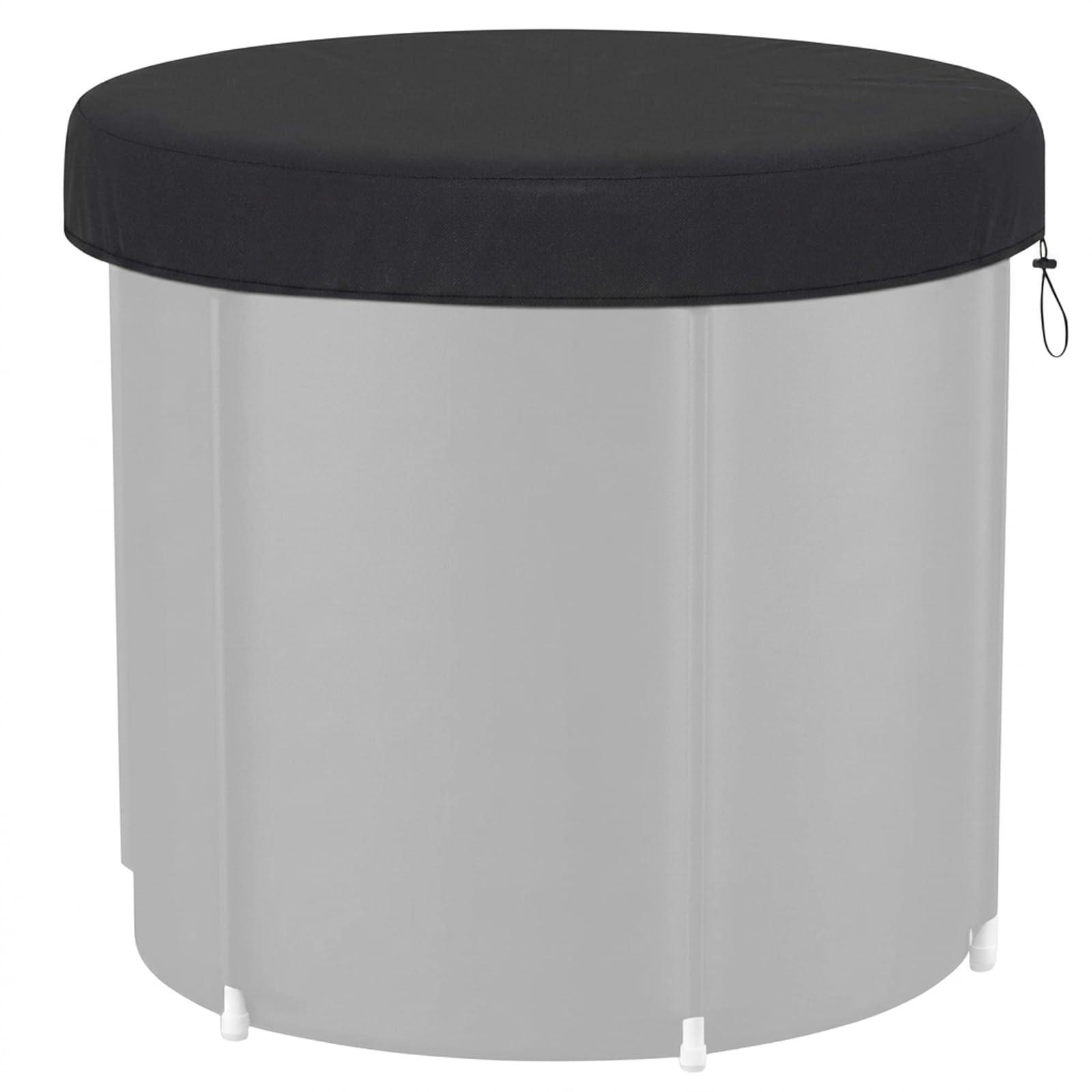 32 inch Oxford cold water pool ice bath bathtub cover black ice bath accessory foldable bathtub drawstring cover, suitable for indoor and outdoor use