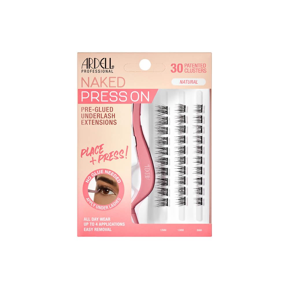 ArdellNaked Press On Pre-Glued Underlash Extensions - Natural