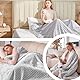 YDW Wärmedecke Heizdecke mit Abschaltautomatik - 180x130 cm Kuscheldecke Electric Blanket Wärme Beheizbare Decke Elektrische fürs Bett Überhitzungsschutz Waschbar Kuschelheizdecke - Schwarz Weiß