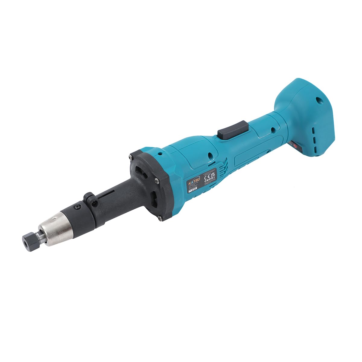 KATSU FIT-BAT 18V Brushless Smerigliatrice Assiale Smerigliatrice Dritta a Batteria con Mandrino a Pinza da 6 mm e 6 Velocità Variabili, senza Batteria 102309