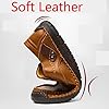Mens Leather Loafers Slip On Moccasins Casual Business Shoes, Men Loafers Lightweight Breathable Handmade Slip-on Flat Driving Shoes (Brown,9) #3