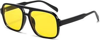 Retro Square Sunglasses, Multiple Colors, UV400 Protection