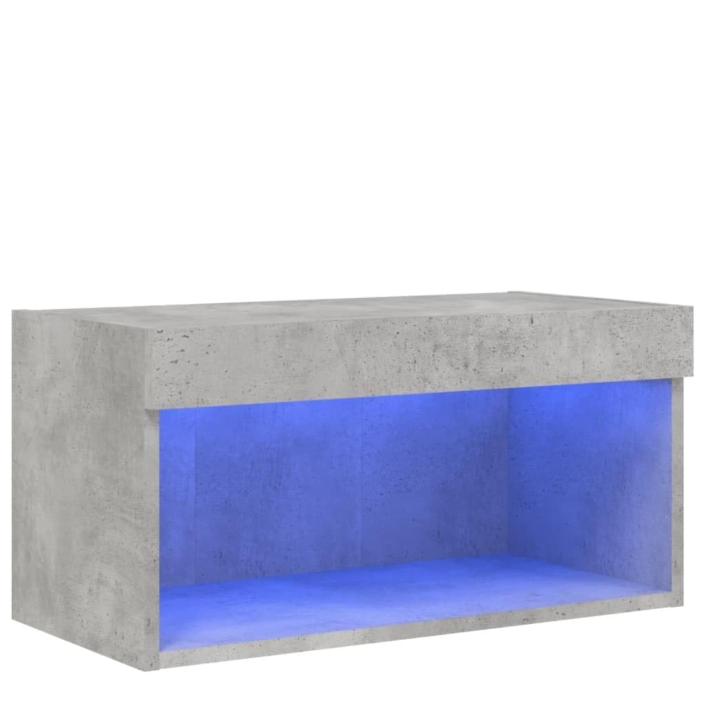 Szafka pod telewizor szary beton 60 x 30 x 30 cm