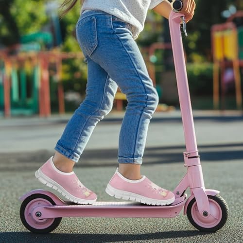 Axolotl Shoes for Girls Slip on Shoes for Girls Size 3 Cute Shoes for Girls 10-12 Tennis Running Shoes Kids Fashion Floral Athletic Gym Shoes,Size 344